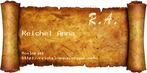 Reichel Anna névjegykártya